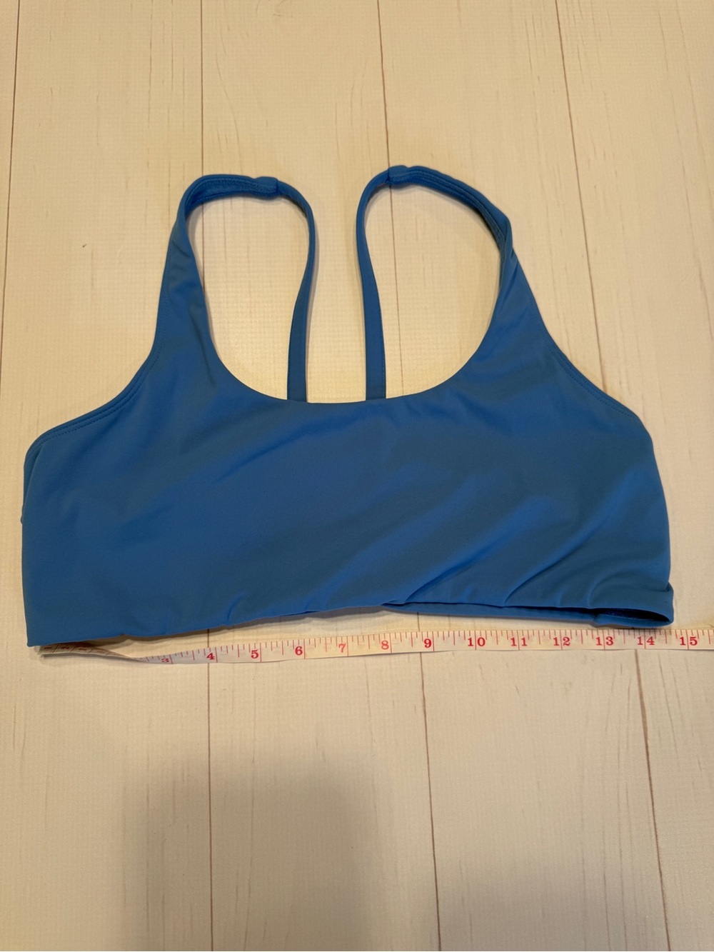 Vuori Blue Double-Strap Sports Bralette size medium